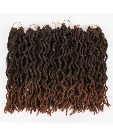 Shop 6 Packs Faux Locs Crochet Hair - 30.5cm Nu Locs Short Braids & Dreadlocks - Durable & Stylish #t1b/30 - Buy Online on GoSupps.com