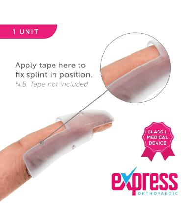 Orthopaedic Medically Approved Mallet Finger Splint - Size 5 - DIP Joint Distal Plastic Splint (Pack of 1) - Buy Online on GoSupps.com