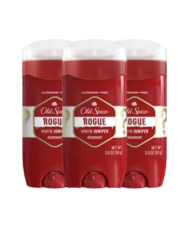 Old Spice Men's Aluminum-Free Deodorant Rogue Scent 3.0 oz (Pack of 3)