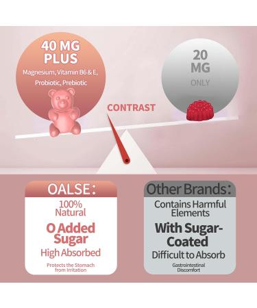 OALSE Menopause Supplement for Women Gummies with Black Cohosh Magnesium Vitamin E Probiotic & Prebiotic - Hot Flashes* and Night Sweats* Relief Supplements - Vegan Peach Flavored 60 Counts - Buy Online on GoSupps.com