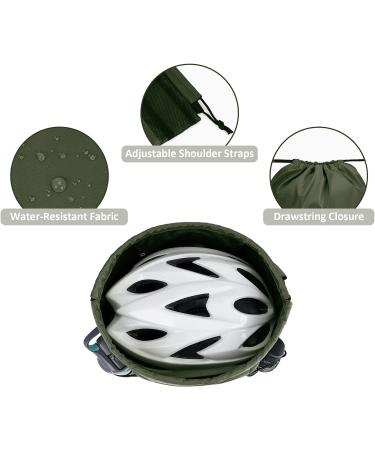WANDF Drawstring Backpack with Shoulder Pad - Sports Gym Bag with Mesh Pocket for Men & Women - Dark Green - Buy Online on GoSupps.com