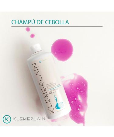 K KLEMERLAIN Shampoo with onion extract (no onion smell) For all hair types Fortifying shampoo Reduces oiliness Prevents hair loss Provides volume and shine - 1L - Buy Online on GoSupps.com