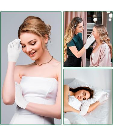 48 Pcs White Cotton Gloves for Overnight Moisturising Dry Hand Eczema Soft Coin Jewelry Inspection Gloves Serving Gloves Moisturizing Gloves One Size - Buy Online on GoSupps.com