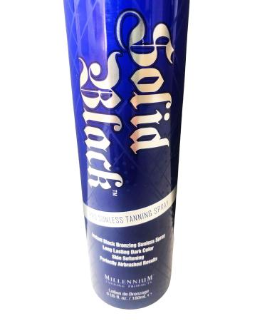 Millennium Tanning Solid Black PRO Organic DHA Self Tanning Spray - 6 fl oz - Buy Online on GoSupps.com