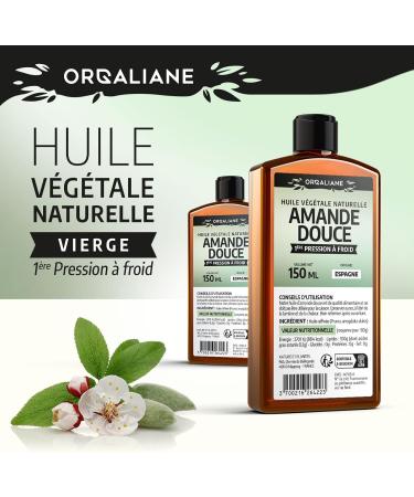 Sweet Almond Oil 900 ml 100% Natural Cold Pressed - Buy Online on GoSupps.com