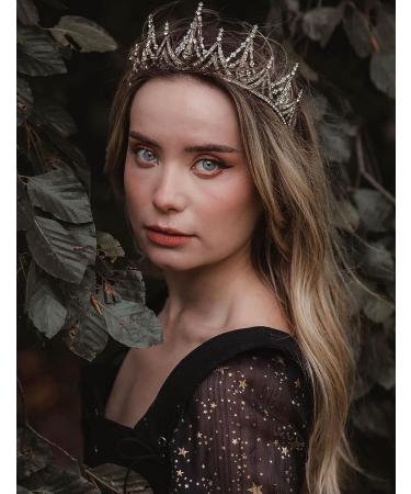 SWEETV Gold Queen Crown for Women - Crystal Wedding Tiara for Bride - Perfect Hair Accessory for Birthday, Quinceanera, Prom & Pageant - Buy Online on GoSupps.com