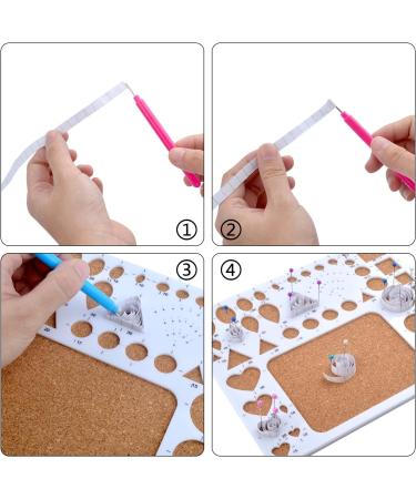 Paper Quilling Template Board Set with Slotted Tools, Pins - DIY Paper Craft Kit - Buy Online on GoSupps.com