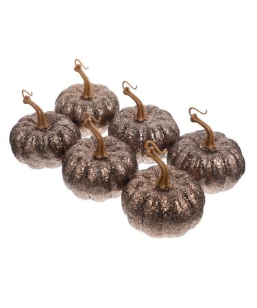 HOMSFOU 24 Pcs Simulation Foam Pumpkin Foam Pumpkins for Diy Foams Ornaments Fall Decor Fall Wedding Decor Christmas Tree Ornaments Decorative Pumpkin Pendant Fake Pumpkin Decorative Items Goldenx4pcs 8CMx4pcs