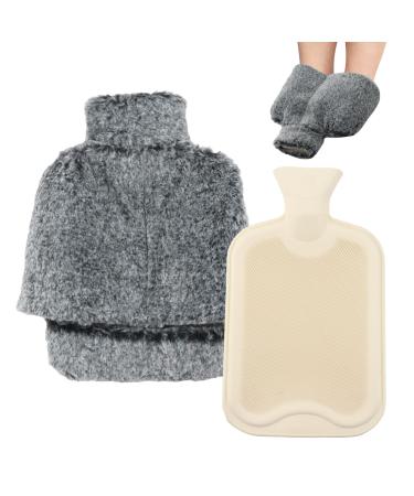 2 in 1 hot water bottle for the feet soft flannel foot hot water bottle without electricity heating pad for cold feet in winter