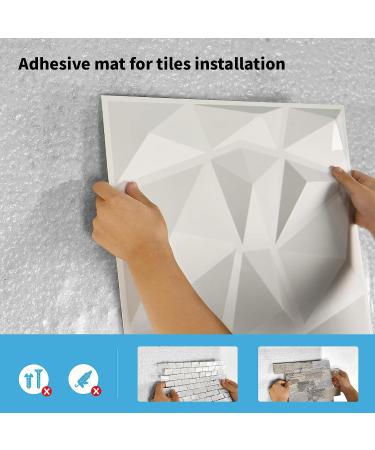 Art3d Adhesive Tile Setting Mat - 12in. X 360in. Double-Sided Tape Sheet for Crafts, Arts, DIY Projects - Damage-Free & Residue-Free - Buy Online on GoSupps.com