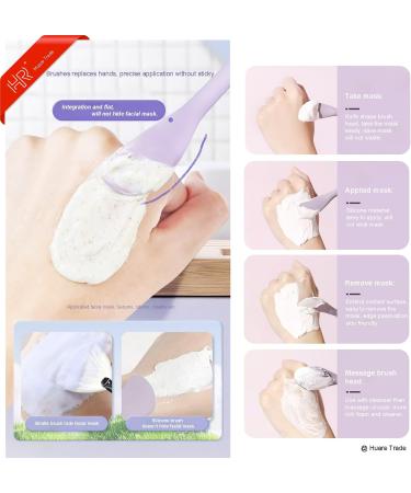 Buy Silicone Face Mask Applicator 3 Pack - Huare Technology Facial Mask Brushes for Mud Clay & Charcoal - Soft Makeup Beauty Brushes in Pink Purple & Gray - Buy Online on GoSupps.com