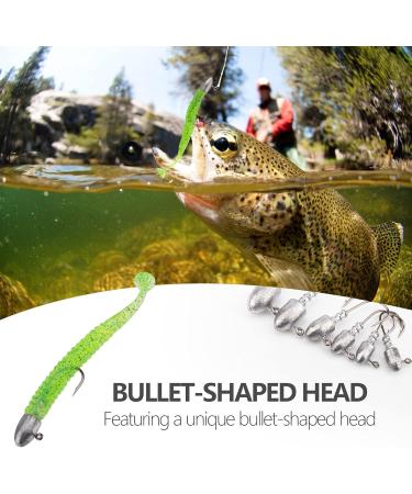 20-Piece Fishing Hook Set with Jig Heads Premium Jighaken & Jigkopf for Rubber Fish 4.6g Lead Head Fishing Hooks - Buy Online on GoSupps.com