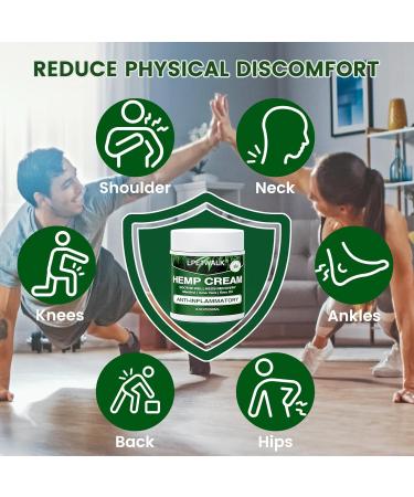 8.5 oz Maximum Strength Hemp Cream - Natural Hemp Arnica & Turmeric Formula for Instant Relief - Buy Online on GoSupps.com