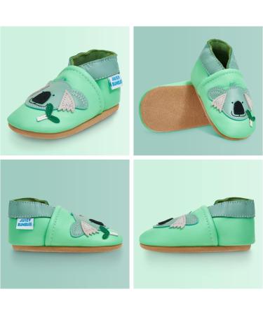 Soft Sole Leather Baby Shoes for Boys and Girls | Toddler Walking Shoes 0-6 Months - Koala - Buy Online on GoSupps.com