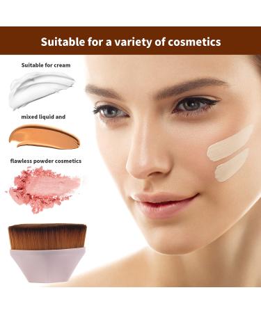 4 Pack Flat Top Travel Kabuki Makeup Brushes with Protective Case - Ideal for Blending Liquid, Cream, or Powder Cosmetics - Easy to Carry Momma Brushes in Black, Blue, and Salmon-pink - Buy Online on GoSupps.com