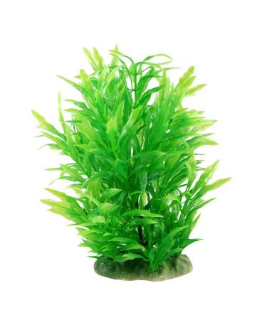 CNZ Aquarium Decor Fish Tank Decoration Ornament Artificial Plastic Plant Green (8.9-inch Green)