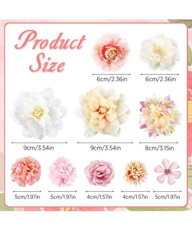 Bohemian Flower Hair Clip Set - 21 Multicolor Rose Barrettes for Women, Girls, Boho Brides - Wedding Hair Accessories - Buy Online on GoSupps.com