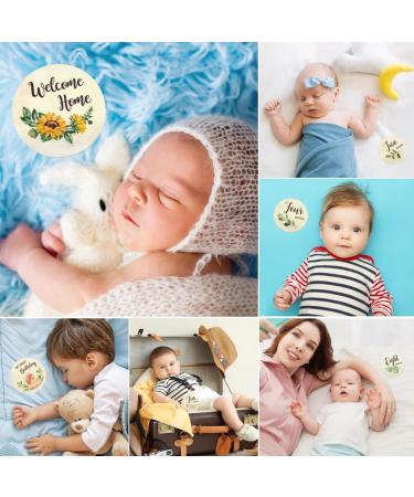 EQLEF Baby Milestone Cards Wooden 10pcs Milestone Baby Cards Baby Monthly Milestone Cards Newborn Milestone For Newborn Baby Gifts Photography Prop - Buy Online on GoSupps.com