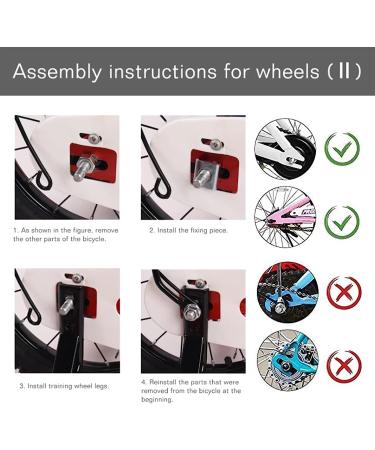 Flash Mute Big Wheel Pink Training Wheels for 12-20 inch Single Speed Bike - Buy Online on GoSupps.com