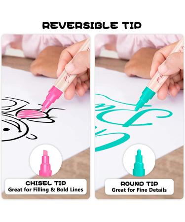CUHIOY Pastel Chalk Markers for Blackboard - 8 Vibrant Colors - Liquid Dry Erase Marker with Reversible Tip - Erasable Chalk for Kids Painting and DIY Projects - Buy Online on GoSupps.com
