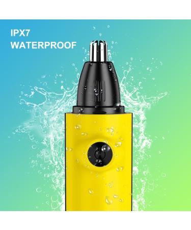 2024 Professional Nose Hair Trimmer for Men & Women - Painless IPX7 Waterproof USB Rechargeable Easy Cleaning - All-in-One Eyebrow & Facial Hair Trimmer (Yellow - Buy Online on GoSupps.com