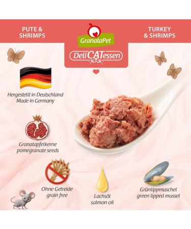 Granapet Delicatesse Pute & Shrimps - Grain-Free Gourmet Cat Food 6 x 800g Wet Food for Cats - Buy Online on GoSupps.com