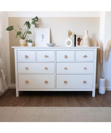 4 Animal Handle Knobs for Kids' Furniture - Octopus Whale Jellyfish Turtle | Untreated Oak Knobs for Drawers & Cupboards - Buy Online on GoSupps.com