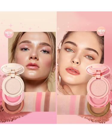 weixinbuy A fine blush powder palette brightens makeup effects and shines a long-lasting brilliant blush Great Choice and Gift for Girls. - Buy Online on GoSupps.com