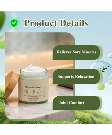 Gcroet Magnesiums Lotion Fast-Absorbing Total Relief Magnesiums Cream for Daily Relaxation & Soft Skin Non-Greasy 3 fl oz. - Buy Online on GoSupps.com