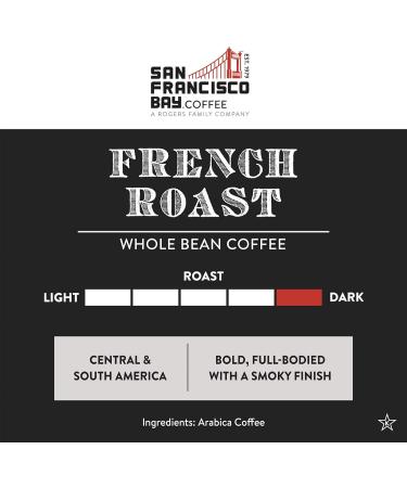 San Francisco Bay Coffee Colombia Supremo Whole Bean 908g & Coffee French Roast Whole Bean 908g - Buy Online on GoSupps.com