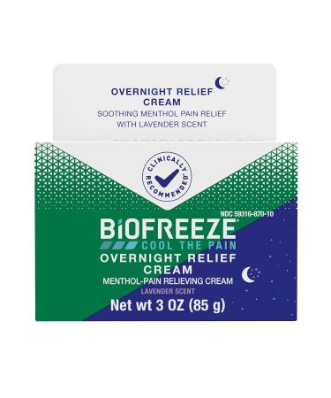 Biofreeze Cream - Menthol Muscle Pain Relief for Back Shoulder Neck & Arthritis - FSA/HSA Eligible - 3 oz - Buy Online on GoSupps.com