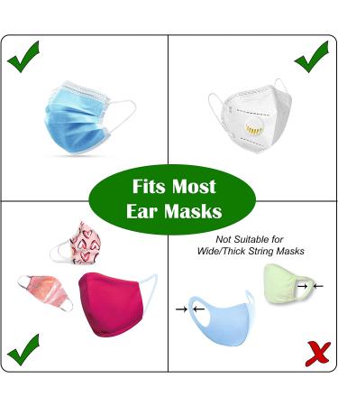 Mask Strap Extender | Ear Saver Hook | Adjustable Ear Grip | Silicone Ear Protection Savers (5 PCS + 1 PC Gift) - Buy Online on GoSupps.com