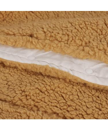 ITODA Toddler Winter Fleece Hooded Poncho Cape | Warm Outwear Jacket for Girls Boys (0-3 Years) | Khaki, 24 Months - Buy Online on GoSupps.com