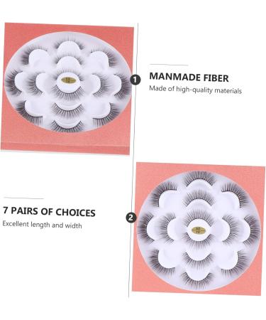 Beavorty 7 Pairs Three-dimensional false eyelashes fluffy extended eyelashes makeup fake eyelashes fiber false lashes cosmetic false eyelashes artificial fiber Accessories 6d dense - Buy Online on GoSupps.com