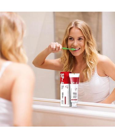 Sp-4 Toothpaste - Sp-4 Breath Toothpaste - Probiotic Tooth Whitening Agent Breath Freshing Whiting Toothpaste for Adults Dazzling White Toothpaste Enamel Strengthening Toothpaste (1pcs) - Buy Online on GoSupps.com