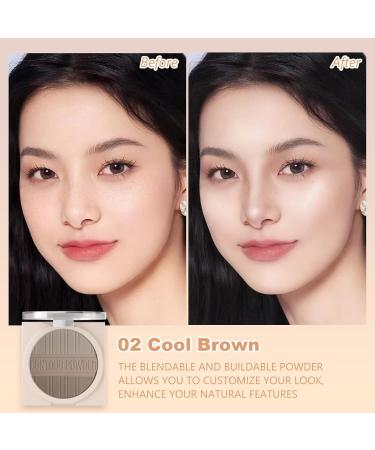 Contour Powder Makeup Palette | Matte Face Sculpting & Shading | Flawless Pressed Bronzer in 02 Grey Brown - International Shipping Available - Buy Online on GoSupps.com