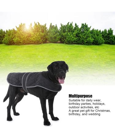 Entatial Pet Warm Jacket for Large Dogs - Windproof Plush Lining Adjustable Buckle Dog Coat for Cold Weather - Buy Online on GoSupps.com