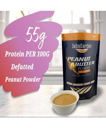 Seba Garden Pure Peanut Butter Powder 500gr Defatted No Sugar-No Salt Added Healthy Plant Based Vegan Protein Non-GMO Certified Gluten Free and Vegan Keto Friendly Low Carb and Bpa-free - Buy Online on GoSupps.com
