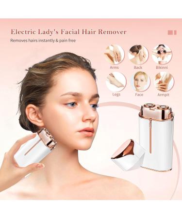 Luckits Electric Razor for Women - Painless Bikini Trimmer & Rechargeable Lady Shaver with Smart Light - Cordless Facial Hair Remover for Bikini Legs Arm Underarm - Buy Online on GoSupps.com