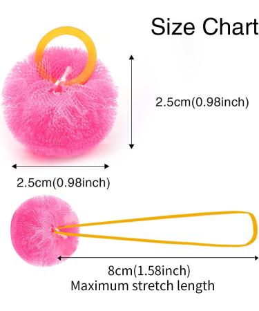 Mruq Pet 100pcs Small Dog Hair Pom Pom Bows with Rubber Bands - 0.98 inches, Yorkie Dog Grooming Accessories FL013-100PCS - Buy Online on GoSupps.com