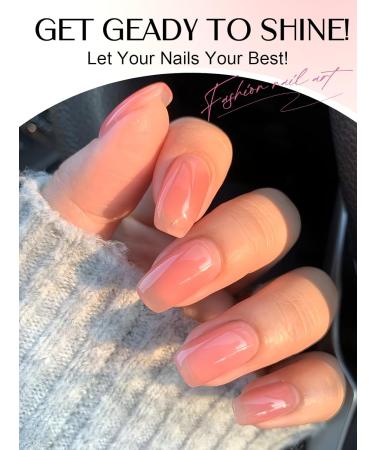 EBANKU Jelly Gel Nail Polish Set 10 Colors Milky White Sheer Pink Nude Gel Polish Kit Translucent Soak Off UV Gel Nail Varnish DIY Manicure Kit Gift - Buy Online on GoSupps.com