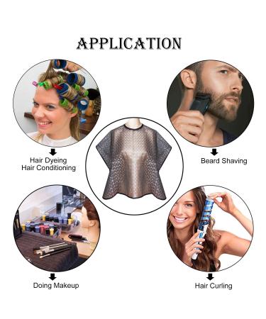 Nobring Waterproof Chemical-Resistant Hairdresser Cape | Short Hair Cutting & Coloring Cloth | Oil-Resistant Shampoo Cap for Salon & Home Use - Buy Online on GoSupps.com