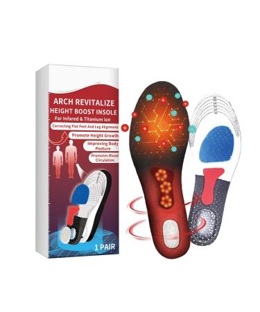 Titanium Ion Areh Correetion lnsoles Arch Support Insole 2024 New Arch Correetion lnsoles - Relieves footpain for Sports and Fitness Anti Slip and wear-Resistant Insole (us 5-10)