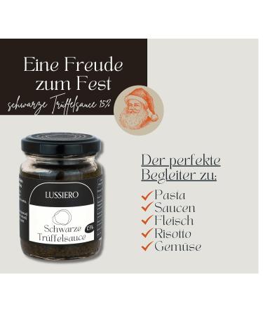 Lussiero Premium Truffle Sauce - 15% Real Black Summer Truffle Salsa Tartufata Royal Tapenade 80g (International Shipping) - Buy Online on GoSupps.com