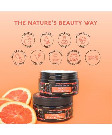 Nature's Beauty Orange Ginger Detox Body Wash - Vitamin C Infused Cleanser (2 Pack) - Buy Online on GoSupps.com
