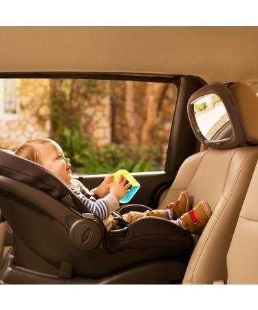 Munchkin Baby In-Sight Car Mirror - Extra Large Wide-Angle Reflection for Superior View of Baby, Black - Buy Online on GoSupps.com