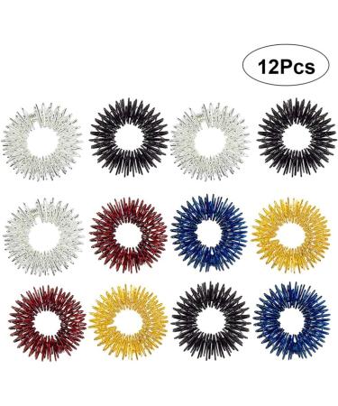 Buy Hemoton 12-Piece Acupressure Ring Set for Finger Massage | Stress Relief & Arthrosis Support | International Shipping Available - Buy Online on GoSupps.com