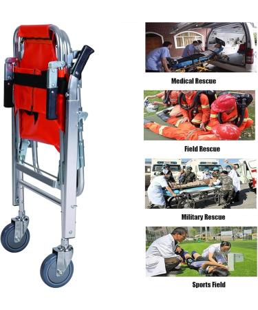Folding Stretcher Stair Chair Aluminum Alloy Light Weight Foldaway Ambulance Firefighter Evacuation Medical Lift Stair with Quick Release Buckle Emergency Evacuation Chair - Buy Online on GoSupps.com