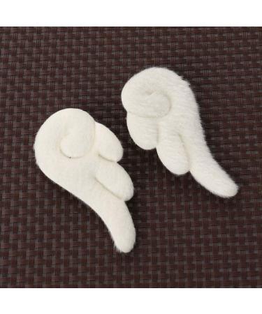 Lurrose 1 Pair of Angel Wings Hair Clip Plush Angel Wings Hair Clips Cartoon Hair Barrettes Cosplay Accessories for Girls Women (White) - Buy Online on GoSupps.com