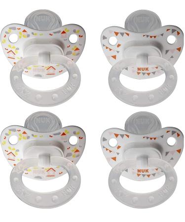 NUK Puller Pacifier 18-36 Month Neutral Trendline - Pack Of 4